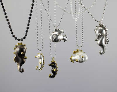 Annette von der Bey, Schmuck Fische und Seepferde